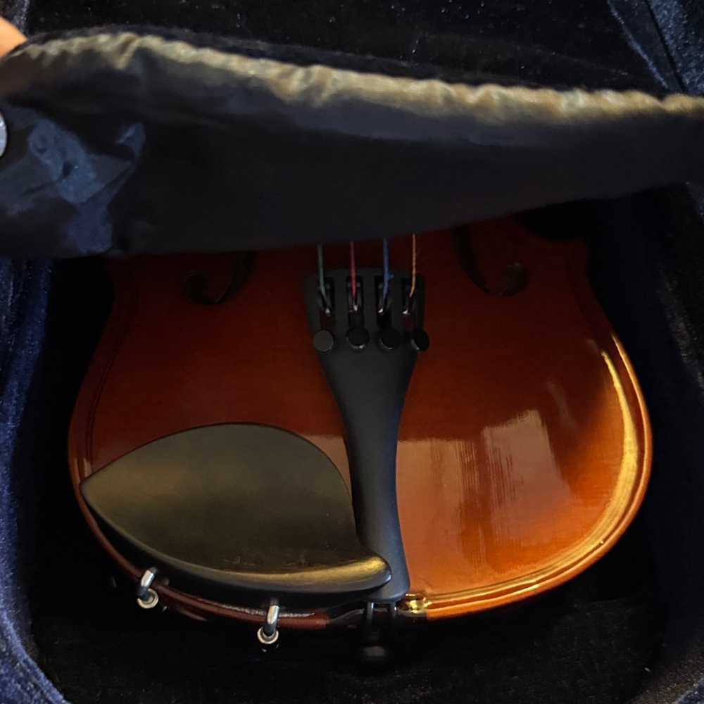 Elegant Brown Violin with Case - Picture 13 of 14